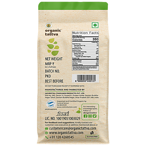 Organic Tattva Organic Kala Chana, 500 g Pouch 