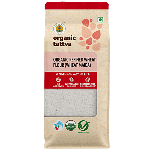 Organic Tattva Organic Maida, 500 g Pouch Fiber Rich