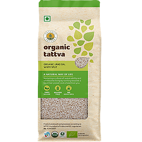 Organic Tattva Organic Urad - Black Split, 500 g Pouch 