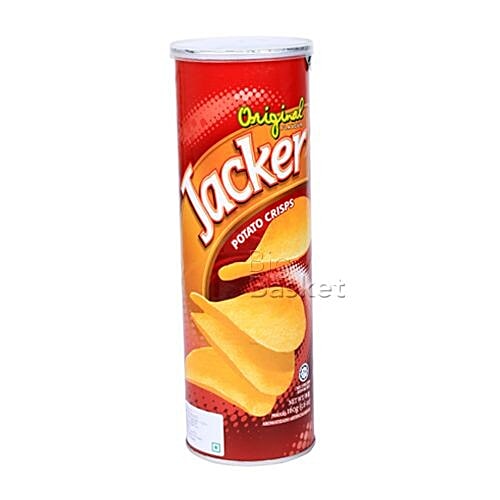 Jacker  Potato Crisps - Original Flavour, 160 g Jar 