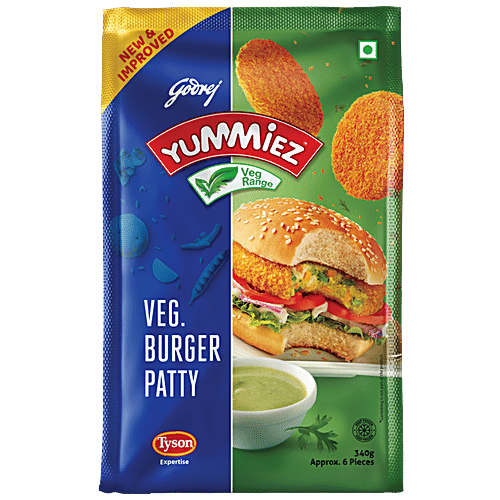 Yummiez Veg. Burger Patty, 340 g  