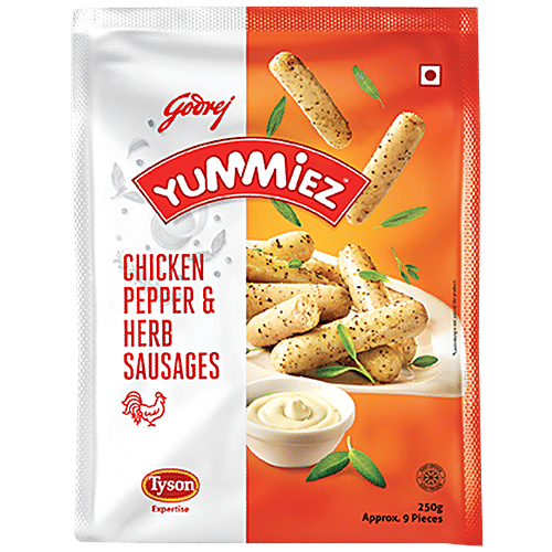Buy Real Good Yummiez Pepper And Herb Chicken Sausages 250 gm Online at