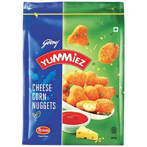 Godrej Yummiez Yummiez Cheese Corn Nuggets, 400 g  