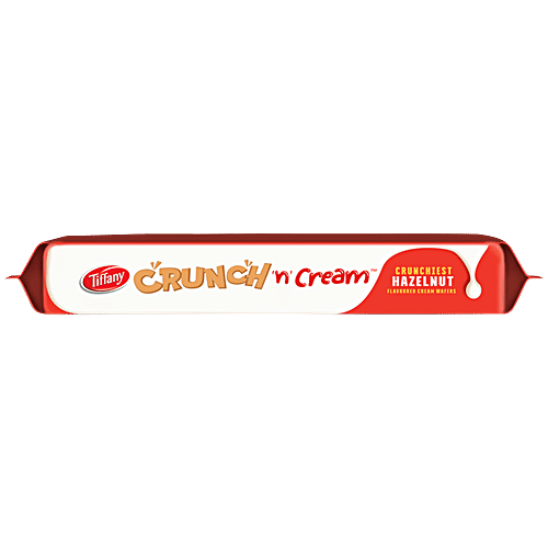 Tiffany Cream Wafers - Crunch n Cream Crunchiest Hazelnut Flavored, 65 g  Zero Trans Fat
