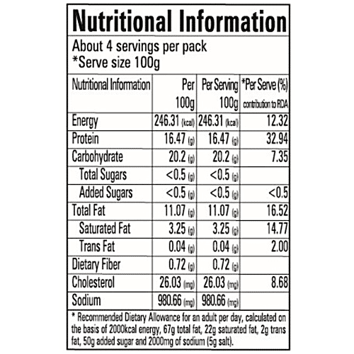 Buffet  Pork Back Bacon, 400 g  No Fake Flavors & Zero Preservatives