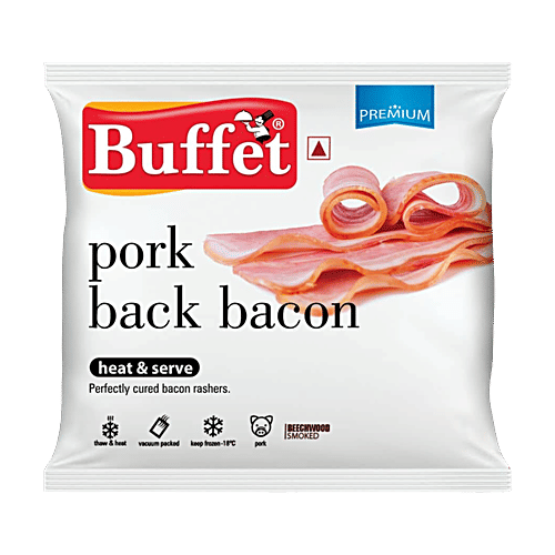 Buffet  Pork Back Bacon, 400 g  No Fake Flavors & Zero Preservatives