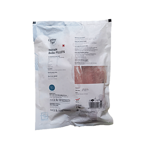 Cambay Tiger Basa Fish - Fillet, 1 kg Pouch 