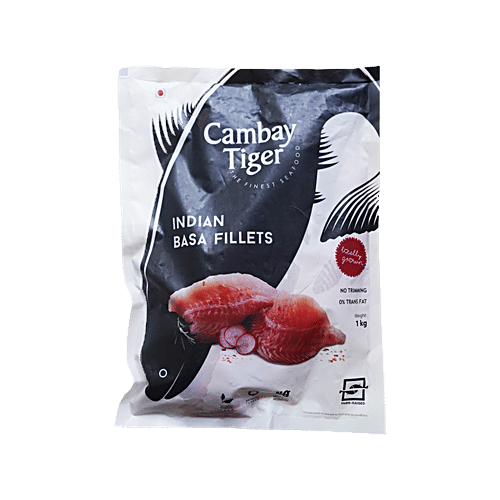Cambay Tiger Basa Fish - Fillet, 1 kg Pouch 
