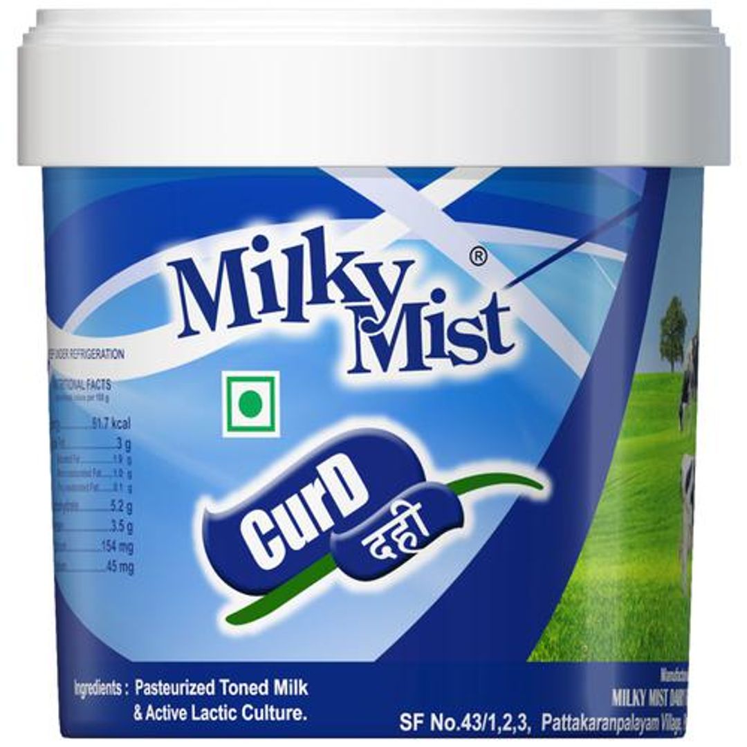 Milky Mist Curd/Dahi - No Preservatives Added, 1 kg Bucket