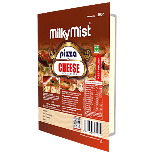 Milky Mist Pizza Mozzarella Cheese, 200 g Pouch 