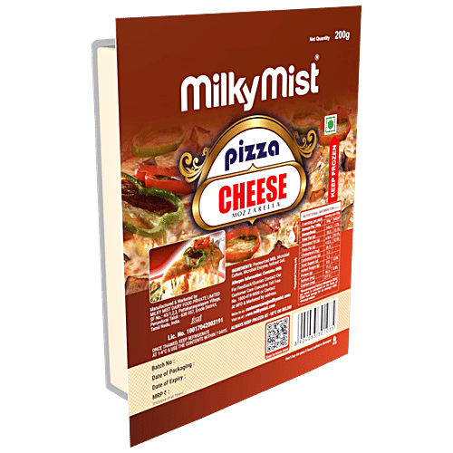 Milky Mist Pizza Mozzarella Cheese, 200 g Pouch 