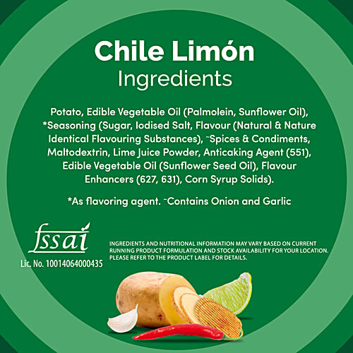 Lay's Chile Limon Potato Chips, 48 g Pouch Crunchy Chips & Snacks