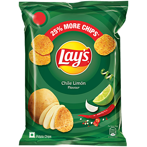 Lay's Chile Limon Potato Chips, 48 g Pouch Crunchy Chips & Snacks