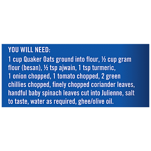 Quaker Oats -Whole Grain, Breakfast Cereal, Rich In Fibre & Calcium, Good For Heart, 600 g Pouch Rich Source of Dietary Fibre