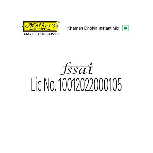 Mother's Recipe Khaman Dhokla Instant Mix, 180 g Pouch Zero Trans Fat