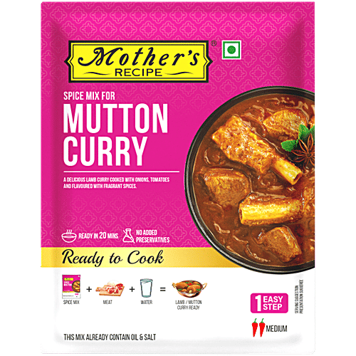 Mother's Recipe Mutton Curry Mix, 100 g Pouch No MSG, Preservatives & Artificial Colours