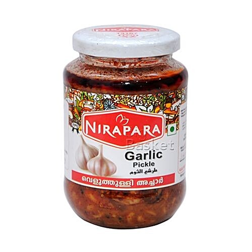 Nirapara Pickle - Garlic, 400 g Bottle 