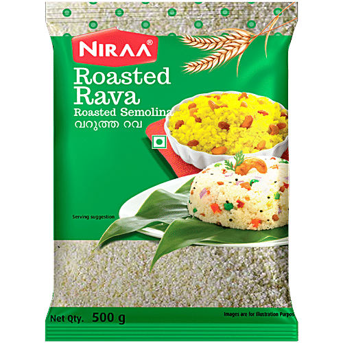 Nirapara Roasted Rava, 500 g Pouch 