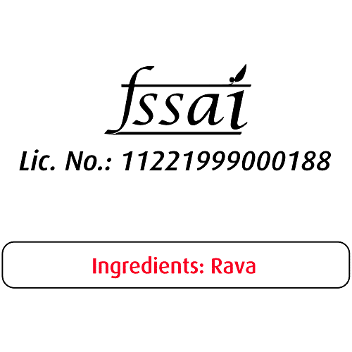 Nirapara Roasted Rava, 500 g Pouch 