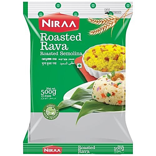 Nirapara Roasted Rava, 500 g Pouch 