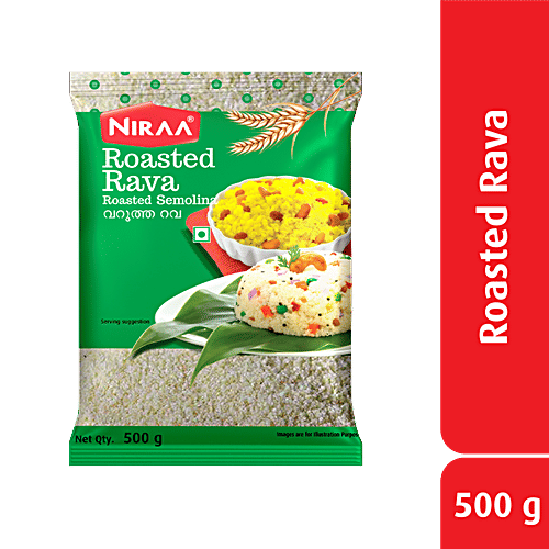 Nirapara Roasted Rava, 500 g Pouch 