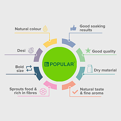 bb Popular Channa - Brown/Kadale Kaalu, 500 g Pouch 