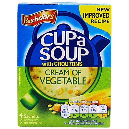 Batchelors Cup A Soup - Cream Of Vegetable, 122 g Carton 