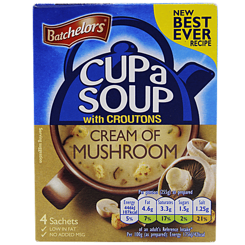 Batchelors Cup A Soup - Cream of Mushroom, 99 g Carton 