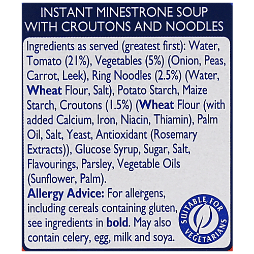 Batchelors Cup a Soup - Minestrone, 94 g Carton 