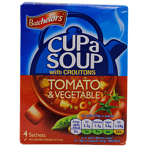 Batchelors Cup A Soup - Tomato & Vegetable, 104 g Carton 