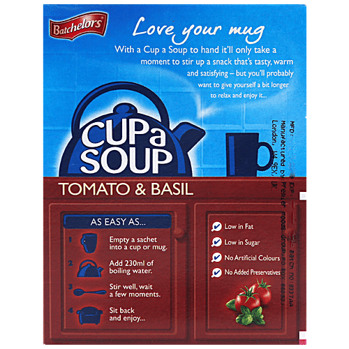 Batchelors Cup a Soup - Tomato & Basil, 104 g Carton 