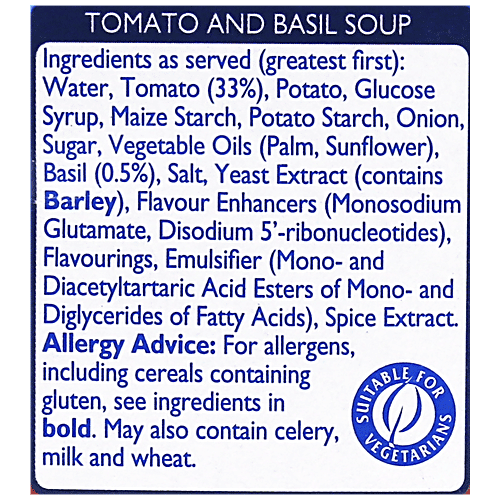 Batchelors Cup a Soup - Tomato & Basil, 104 g Carton 