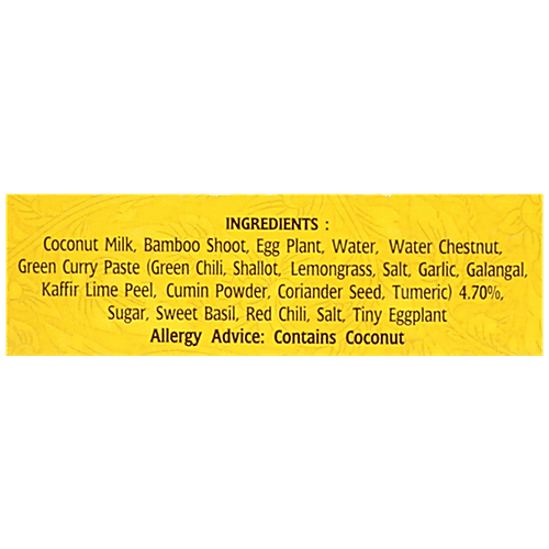 REAL THAI Green Curry With Vegetable, 300 g  Authentic Thai Herbs
 Spices