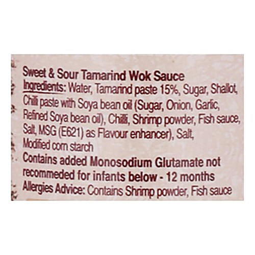 REAL THAI Sweet & Sour Tamarind Wok Sauce, 150 ml Bottle No Cholesterol, No Trans Fat