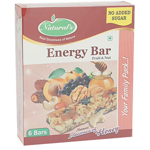 Naturals Energy Bar - Fruit & Nut Natural Sweetness of Honey, 180 g Carton 