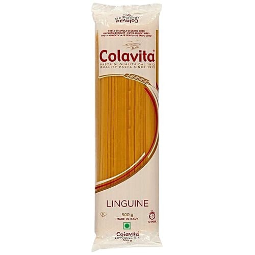 Colavita Durum Wheat Pasta - Linguine, 500 g Pouch Zero Cholesterol