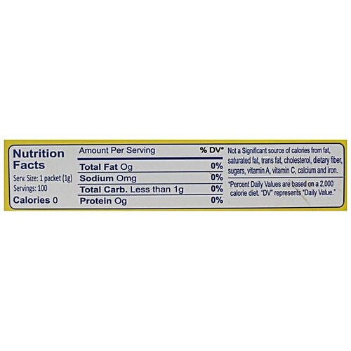 Splenda No Calorie Sweetener Packets - Tastes Like Sugar, 100 g Carton 