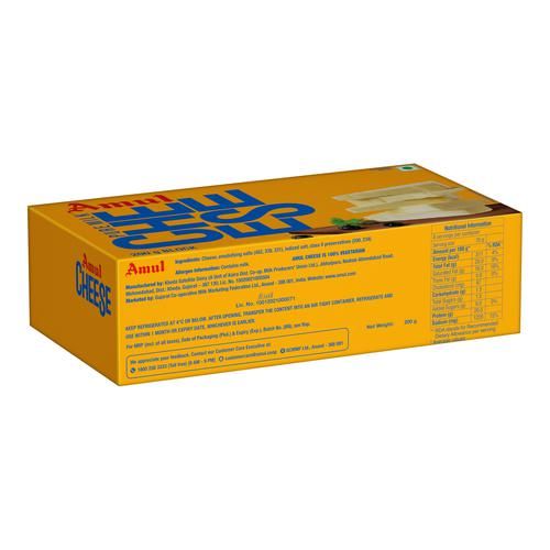 Amul Processed Cheese Block, 200 g Carton 