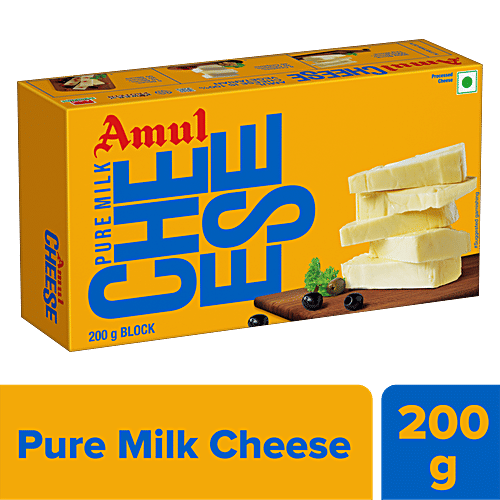 Buy Amul Processed Cheese Block 200 gm Carton Online at Best Price