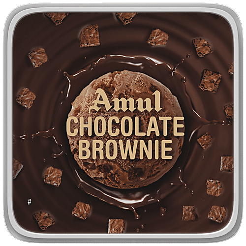 Buy Amul Real Ice Cream Chocolate Brownie 1 lt Tub Online at Best