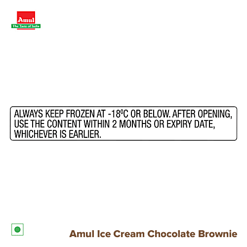Buy Amul Real Ice Cream Chocolate Brownie 1 lt Tub Online at Best