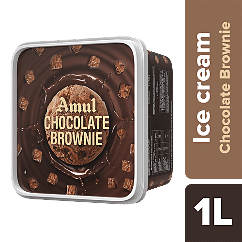 Buy Amul Real Ice Cream Chocolate Brownie 1 lt Tub Online at Best