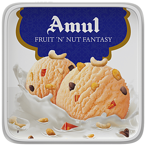 Buy Amul Real Ice Cream Fruit 'N' Nut Fantasy 1 lt Tub Online at Best