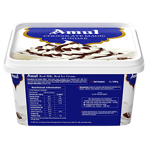 Buy Amul Real Ice Cream Chocolate Magic 1 Lt Tub Online At Best Price of Rs 215 bigbasket