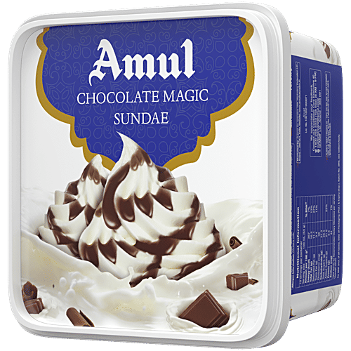 Amul Ice Cream - Chocolate Magic Sundae, 1 L Tub 