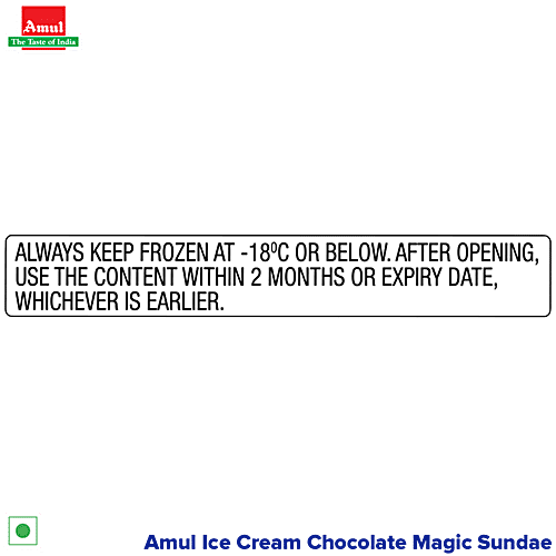 Amul Ice Cream - Chocolate Magic Sundae, 1 L Tub 