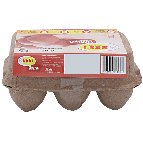 Best Brown Egg - Veg Feed & Extra Albumen, 6 pcs Pouch 