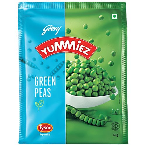 Yummiez Green Peas, 1 kg Pouch 