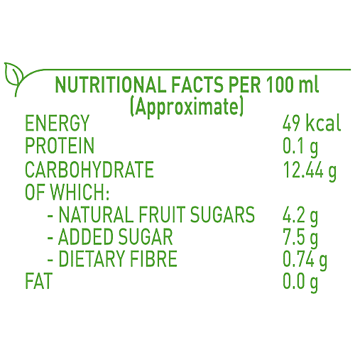 B Natural Pomegranate Juice, 180 ml Carton Goodness of Fiber