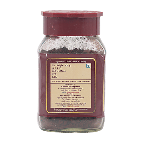 Narasus Coffee - Insta Strong, Coffee Blended with Chicory, 50 g Bottle 